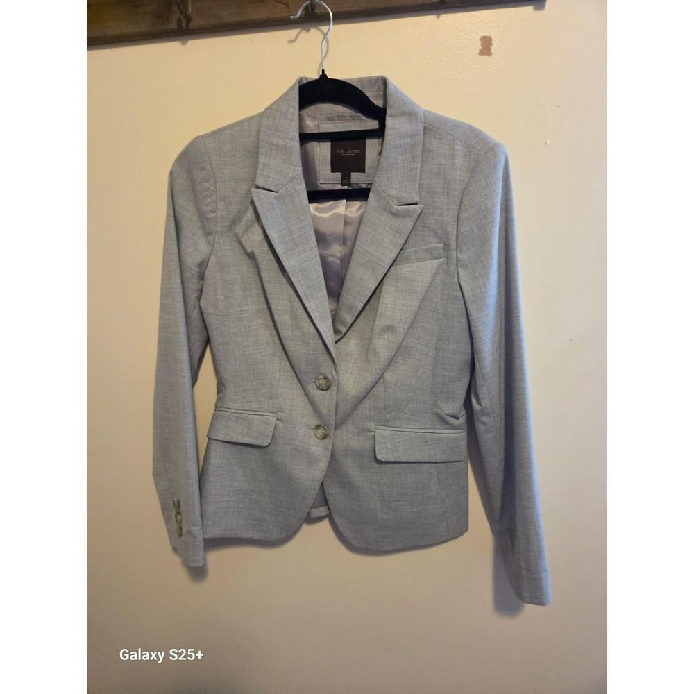 The Limited Blazer Women Size 6 Gray Excellent Professional Tailored Jacket